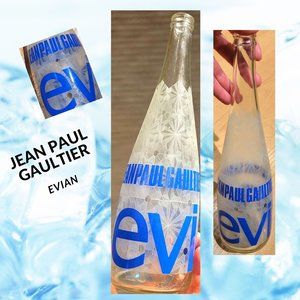 John Paul Gaultier for Evian Glass Bottle